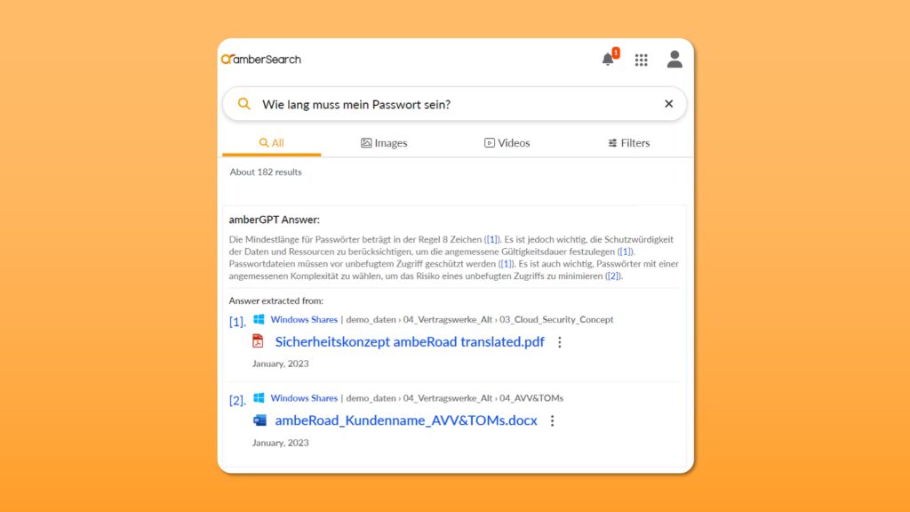 länge passwort ambergpt