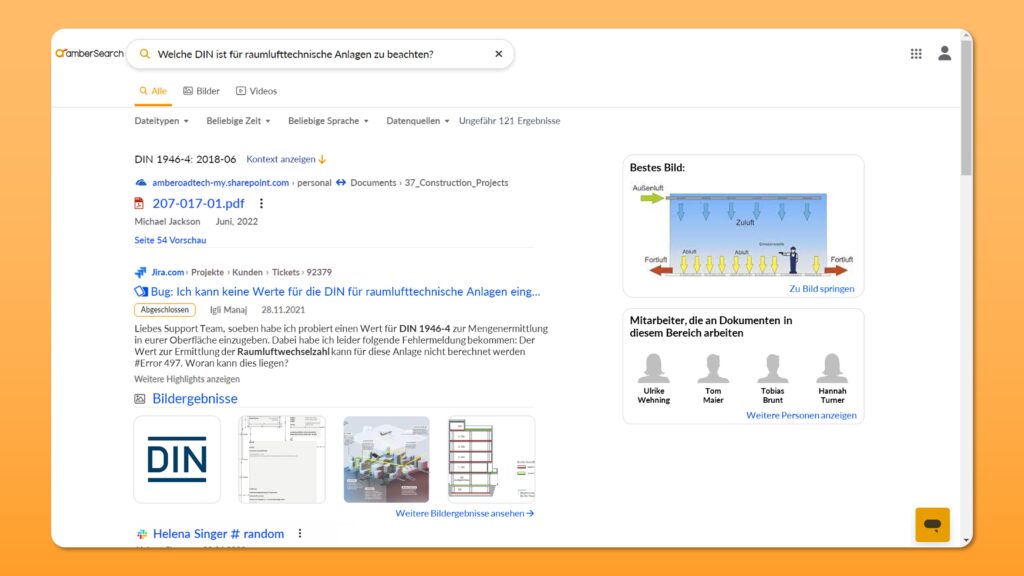 Screenshot amberSearch