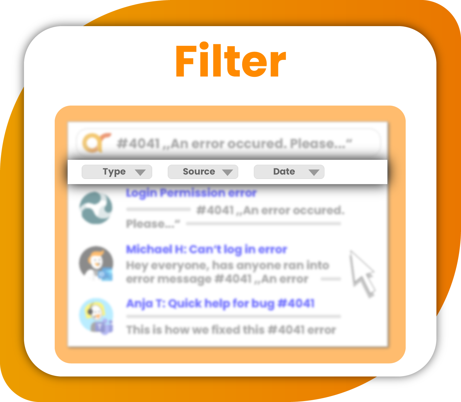 Filter images based on type, source, date and more Filter images based on type, source, date and more