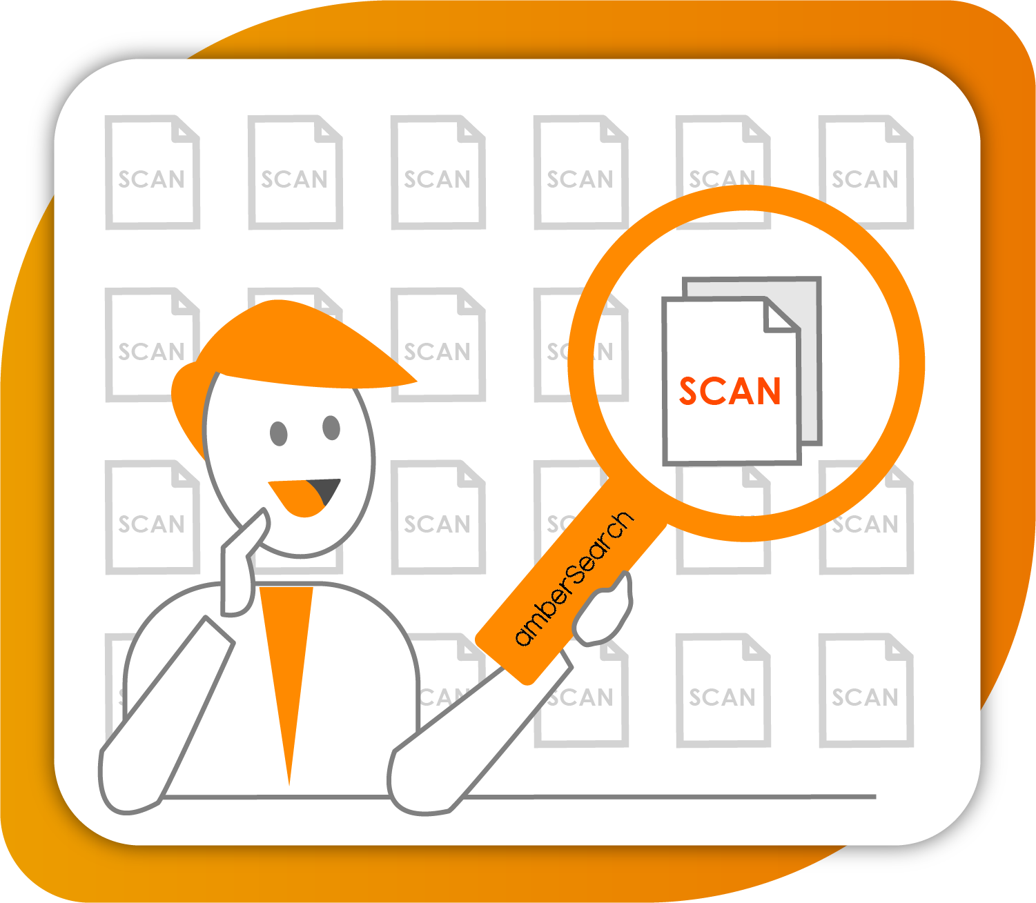 Scanned text search amberSearch recognises scanned text