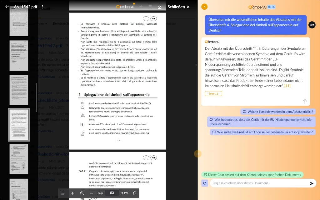 Übersetzung von PDF